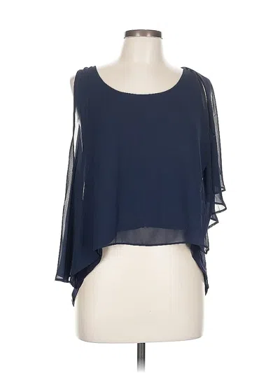 Pre-owned Catherine Catherine Malandrino 3/4 Sleeve Blouse In Blue