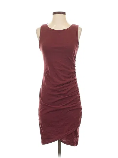 Pre-owned Leith Casual Dress In Burgundy