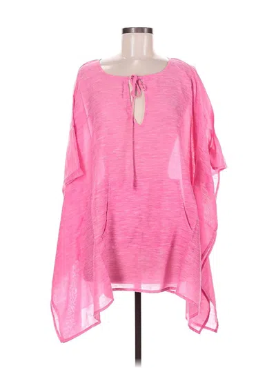 Pre-owned Echo 3/4 Sleeve Blouse In Pink