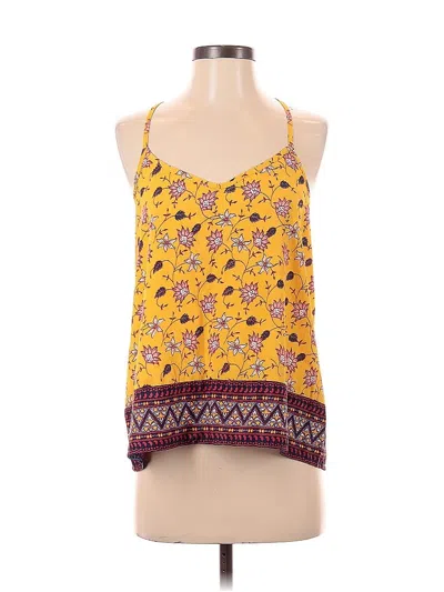 Pre-owned Hollister Sleeveless Blouse In Yellow