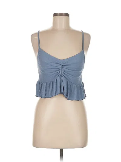 Pre-owned Romwe Sleeveless Top Blue Sweetheart Neckline Tops