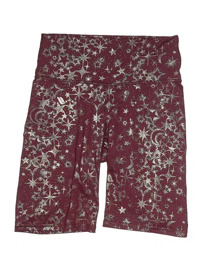 Pre-owned Fabletics Shorts In Burgundy