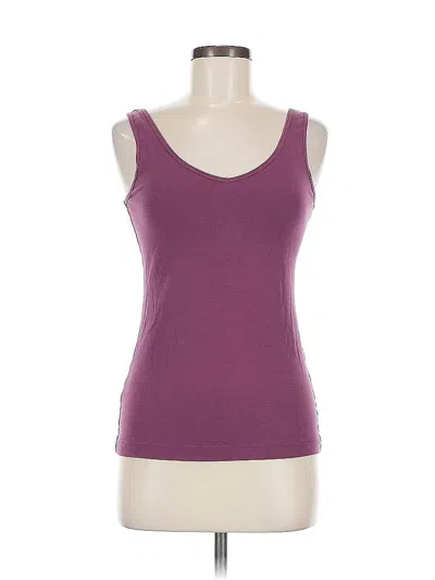 Pre-owned Felina Tank Top Purple Strapless Neckline Tops