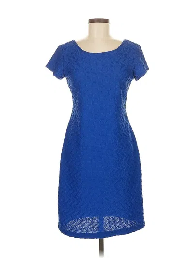 Pre-owned Sharagano Casual Dress In Blue