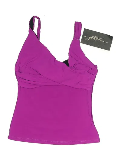 Pre-owned Gottex Swimsuit Top Purple Swimwear