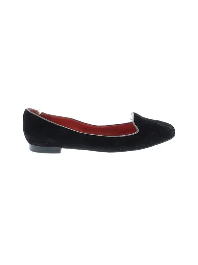 Pre-owned Via Spiga Flats In Black