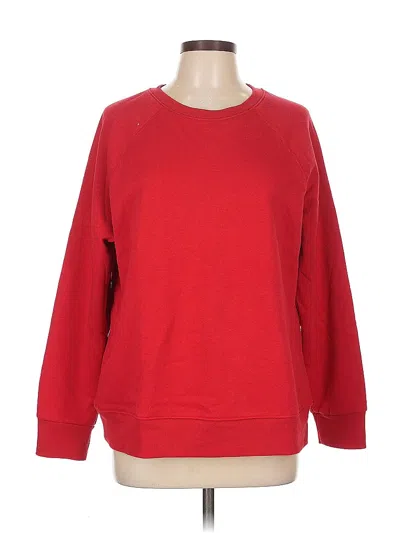 Pre-owned Athletic Works Sweatshirt In Red