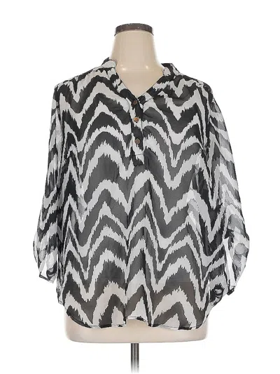 Pre-owned Alyx 3/4 Sleeve Blouse In Silver