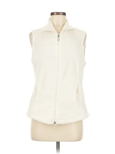 Pre-owned Lands' End Vest In White