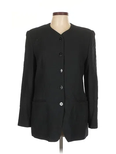 Pre-owned Talbots Blazer Jacket In Black
