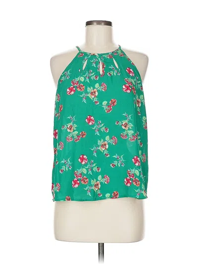 Pre-owned Papermoon Sleeveless Blouse In Green