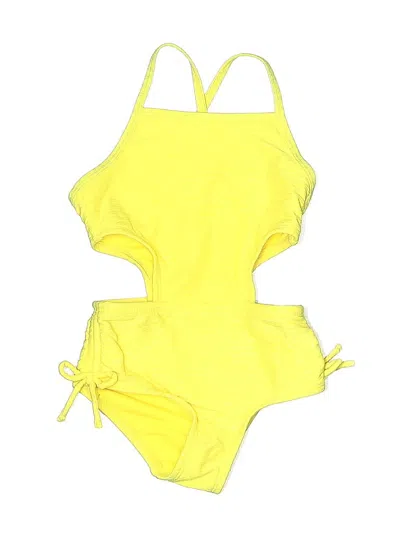 Pre-owned Cat & Jack Kids' One Piece Swimsuit In Yellow