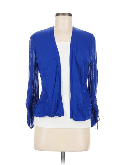 Pre-owned Chico's Cardigan Sweater In Blue