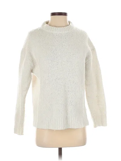 Pre-owned Zara Turtleneck Sweater In White