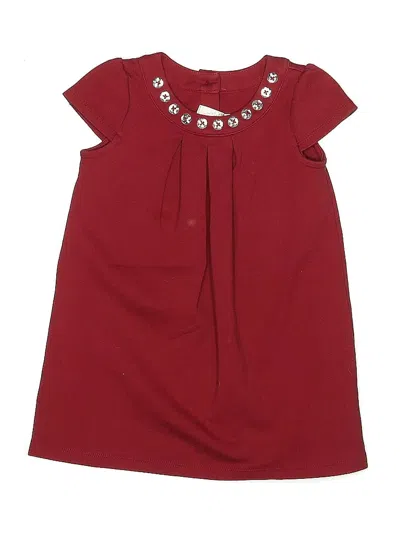 Pre-owned Gymboree Kids' Dress In Burgundy