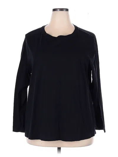 Pre-owned Ann Taylor Loft 3/4 Sleeve T-shirt In Black