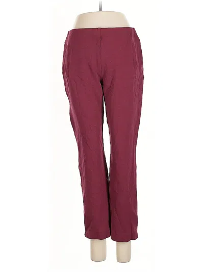 Pre-owned Chico's Casual Pants In Burgundy