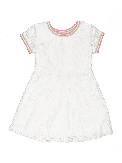 Pre-owned Wonder Nation Kids' Dress In White