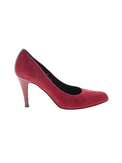 Pre-owned Donald J Pliner Heels In Red