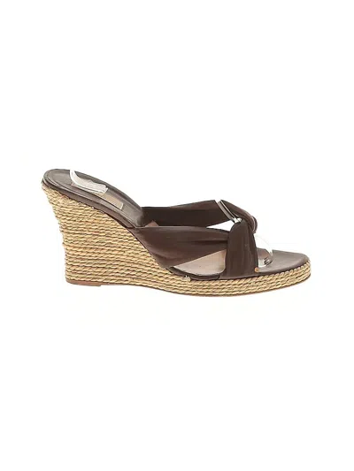 Pre-owned Michael Kors Wedges In Brown