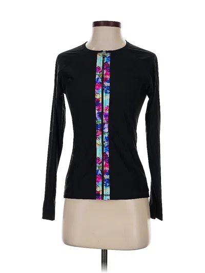 Pre-owned Athleta Long Sleeve T-shirt In Black