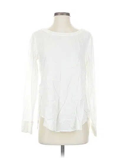 Pre-owned Banana Republic Long Sleeve Blouse In White