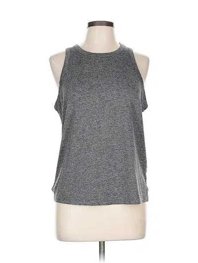 Pre-owned Fabletics Sleeveless T-shirt In Gray
