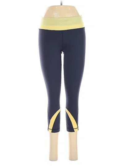 Pre-owned Lululemon Athletica Active Pants In Yellow