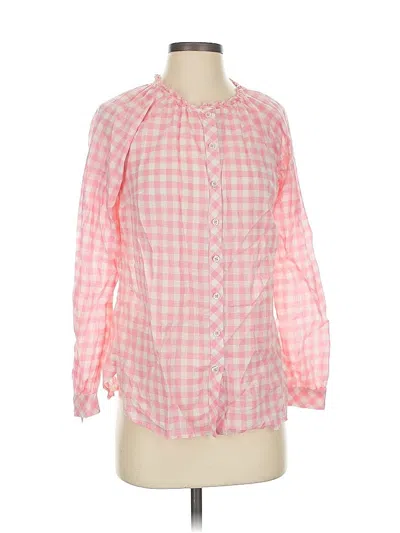 Pre-owned Talbots 3/4 Sleeve Blouse In Pink