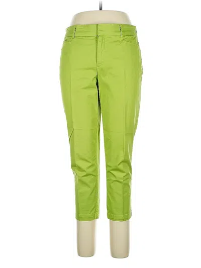 Pre-owned Jm Collection Casual Pants In Green
