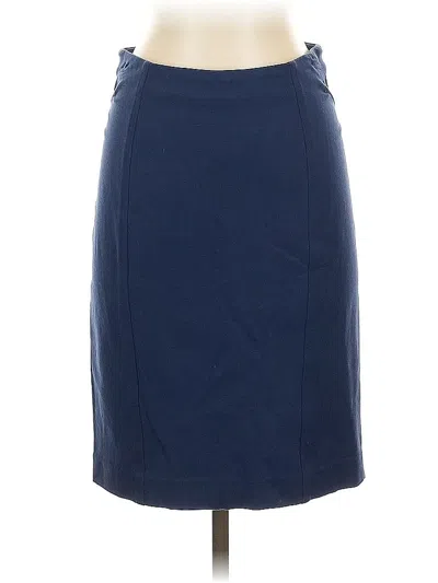 Pre-owned Ann Taylor Factory Formal Skirt In Blue