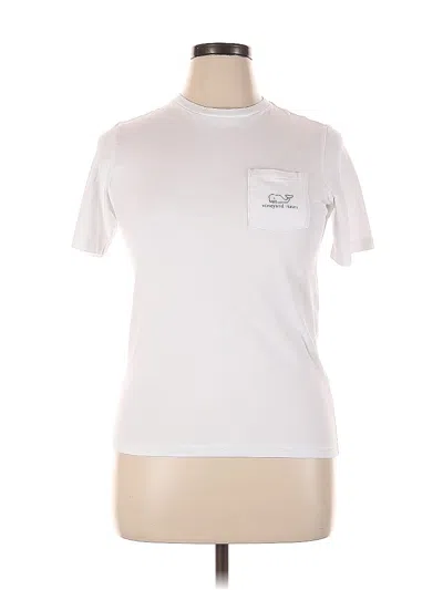 Pre-owned Vineyard Vines Short Sleeve T-shirt In White