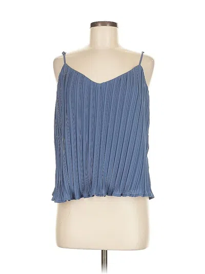 Pre-owned Kaileigh Sleeveless Blouse In Blue