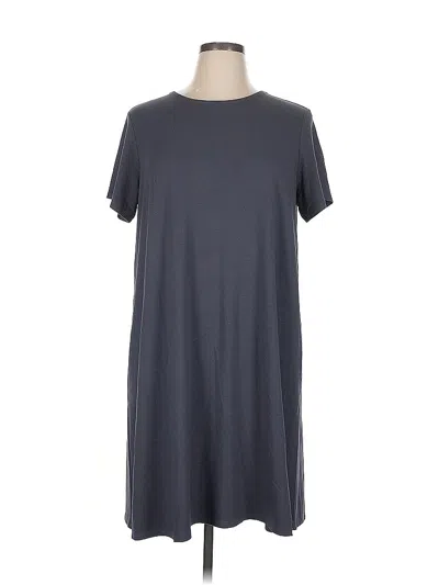 Pre-owned Jjill Casual Dress In Gray