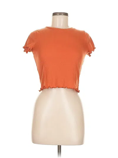 Pre-owned Forever 21 Short Sleeve T-shirt In Orange