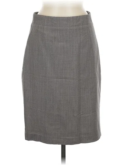 Pre-owned Banana Republic Wool Skirt In Gray