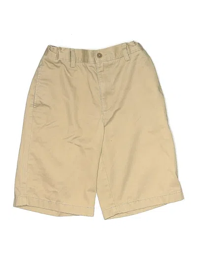Pre-owned Lands' End Kids'  Khaki Shorts In Brown