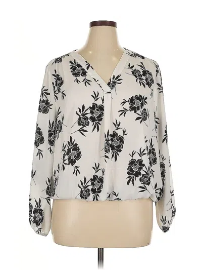 Pre-owned Chaus 3/4 Sleeve Blouse In White