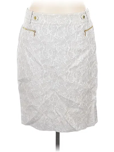 Pre-owned Calvin Klein Formal Skirt In Silver