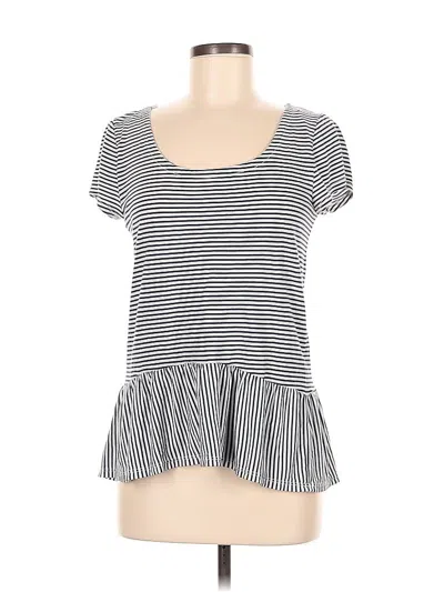 Pre-owned Splendid Short Sleeve T-shirt In Gray