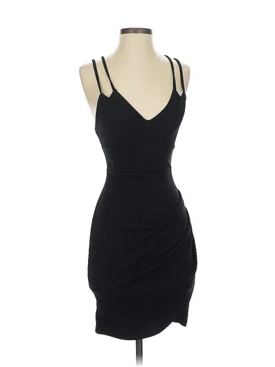 Pre-owned Prettylittlething Cocktail Dress In Black