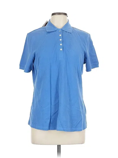 Pre-owned Cutter & Buck Short Sleeve Polo Shirt In Blue