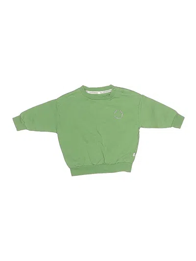 Pre-owned Mori Babies' Long Sleeve Top Green Tops