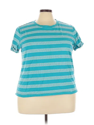 Pre-owned L.l.bean Short Sleeve T-shirt In Blue