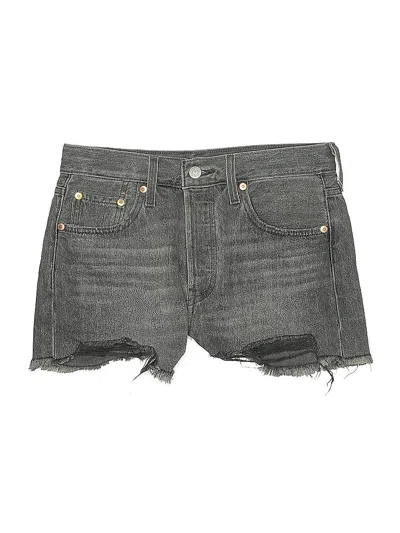 Pre-owned Levi's Denim Shorts In Gray
