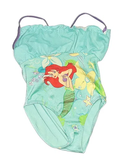 Pre-owned Disney Princess Kids' One Piece Swimsuit In Green