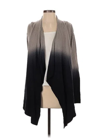 Pre-owned Barefoot Dreams Cozychic Lite Cardigan Sweater In Gray