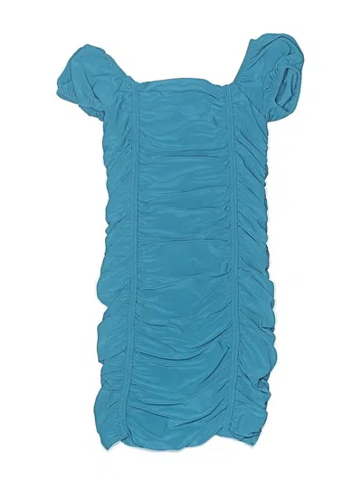 Pre-owned Cheryl Creations Kids' Dress In Blue