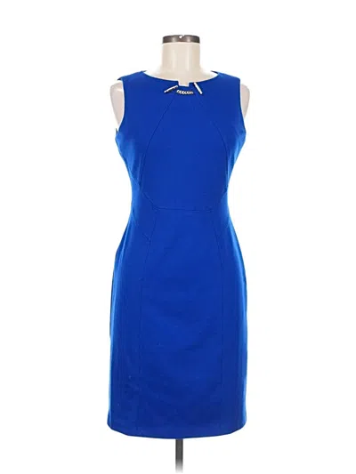 Pre-owned Ivanka Trump Cocktail Dress In Blue