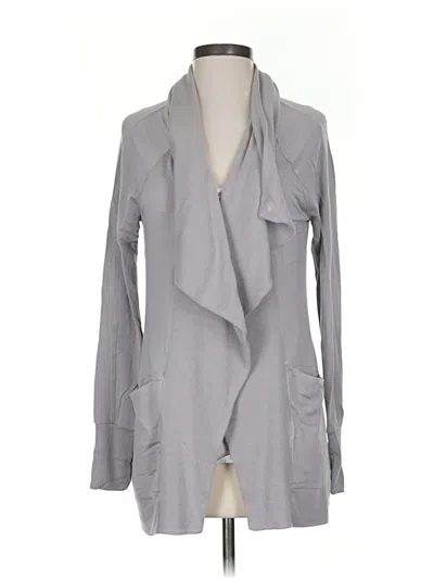 Pre-owned Athleta Cardigan Sweater In Gray